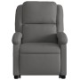 Sillón reclinable masaje eléctrico de pie cuero auténtico gris de , Sillones - Ref: Foro24-3204277, Precio: 473,80 €, Descuen...