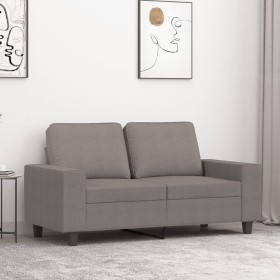 2-seater sofa in taupe gray fabric 120 cm by , Sofas - Ref: Foro24-359390, Price: 257,38 €, Discount: %