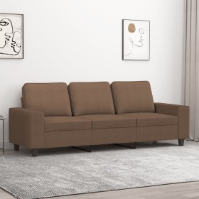 3-seater brown fabric sofa 180 cm by , Sofas - Ref: Foro24-359402, Price: 317,32 €, Discount: %