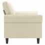 2-seater sofa in cream-colored synthetic leather 140 cm by , Sofas - Ref: Foro24-359505, Price: 244,49 €, Discount: %