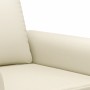 2-seater sofa in cream-colored synthetic leather 140 cm by , Sofas - Ref: Foro24-359505, Price: 244,49 €, Discount: %