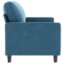 2 seater blue velvet sofa 140 cm by , Sofas - Ref: Foro24-359208, Price: 235,39 €, Discount: %