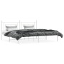 Estructura de cama de metal con cabecero blanco 193x203 cm de , Camas y somieres - Ref: Foro24-374394, Precio: 94,99 €, Descu...