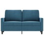 Sofá de 2 plazas terciopelo azul 120 cm de , Sofás - Ref: Foro24-359198, Precio: 246,82 €, Descuento: %