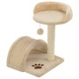 Cat scratcher with 40 cm beige and brown sisal post by vidaXL, Cat furniture - Ref: Foro24-170544, Price: 35,95 €, Discount: %