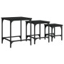 Stackable coffee tables 3 pieces black engineered wood by , Coffee table - Ref: Foro24-838933, Price: 39,06 €, Discount: %