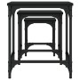 Stapelbare Couchtische, 3 Stück, schwarzes Holzwerkstoff von , Couchtisch - Ref: Foro24-838933, Preis: 39,06 €, Rabatt: %