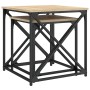 Stackable coffee tables 2 pieces engineered wood Sonoma oak by , Coffee table - Ref: Foro24-838944, Price: 42,99 €, Discount: %