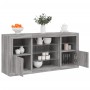 Sideboard with LED lights Sonoma gray 142.5x37x67 cm by , Sideboards - Ref: Foro24-3209091, Price: 169,63 €, Discount: %