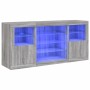 Sideboard with LED lights Sonoma gray 142.5x37x67 cm by , Sideboards - Ref: Foro24-3209091, Price: 169,63 €, Discount: %