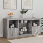 Sideboard with LED lights Sonoma gray 142.5x37x67 cm by , Sideboards - Ref: Foro24-3209091, Price: 169,63 €, Discount: %