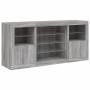 Sideboard with LED lights Sonoma gray 142.5x37x67 cm by , Sideboards - Ref: Foro24-3209091, Price: 169,63 €, Discount: %