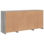 Sideboard with LED lights Sonoma gray 142.5x37x67 cm by , Sideboards - Ref: Foro24-3209091, Price: 169,63 €, Discount: %