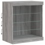 Sideboard with LED lights Sonoma gray 142.5x37x67 cm by , Sideboards - Ref: Foro24-3209091, Price: 169,63 €, Discount: %