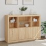 Sideboard mit LED-Licht, 3-teilig, Holzwerkstoff Sonoma-Eiche von , Sideboards - Ref: Foro24-3209109, Preis: 210,46 €, Rabatt: %