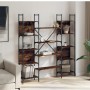 Smoked oak engineered wood shelf 155.5x24x166.5 cm by , Bookcases and shelves - Ref: Foro24-838860, Price: 95,32 €, Discount: %