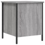 Banco con almacenaje madera ingeniería gris Sonoma 40x42,5x50cm de , Bancos para recibidores y almacenamiento - Ref: Foro24-8...