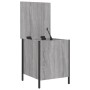 Banco con almacenaje madera ingeniería gris Sonoma 40x42,5x50cm de , Bancos para recibidores y almacenamiento - Ref: Foro24-8...