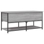 Banco de almacenaje madera ingeniería gris Sonoma 100x42,5x47cm de , Bancos para recibidores y almacenamiento - Ref: Foro24-8...