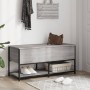 Sonoma gray engineered wood storage bench 100x42.5x47cm by , Benches for halls and storage - Ref: Foro24-839026, Price: 72,21...