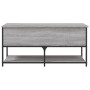 Banco de almacenaje madera ingeniería gris Sonoma 100x42,5x47cm de , Bancos para recibidores y almacenamiento - Ref: Foro24-8...