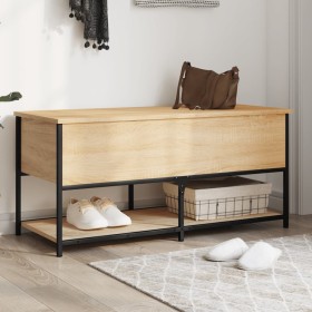 Engineered wood storage bench Sonoma oak 100x42.5x47 cm by , Benches for halls and storage - Ref: Foro24-839024, Price: 90,99...