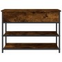 Shoe bench engineered wood smoked oak 70x42.5x50 cm by , Benches for halls and storage - Ref: Foro24-839030, Price: 55,99 €, ...