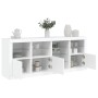 Sideboard mit weißen LED-Leuchten 164x37x67 cm von , Sideboards - Ref: Foro24-3209051, Preis: 223,54 €, Rabatt: %