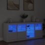 Sideboard mit weißen LED-Leuchten 164x37x67 cm von , Sideboards - Ref: Foro24-3209051, Preis: 223,54 €, Rabatt: %