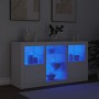 Sideboard mit weißen LED-Leuchten 123x37x67 cm von , Sideboards - Ref: Foro24-3209079, Preis: 184,04 €, Rabatt: %