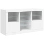 Sideboard with white LED lights 123x37x67 cm by , Sideboards - Ref: Foro24-3209079, Price: 184,04 €, Discount: %