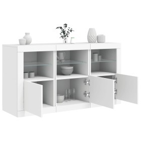 Sideboard mit weißen LED-Leuchten 123x37x67 cm von , Sideboards - Ref: Foro24-3209058, Preis: 155,39 €, Rabatt: %