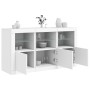 Sideboard mit weißen LED-Leuchten 123x37x67 cm von , Sideboards - Ref: Foro24-3209058, Preis: 168,88 €, Rabatt: %