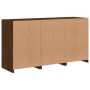 Sideboard with LED lights oak brown 123x37x67 cm by , Sideboards - Ref: Foro24-3209085, Price: 143,39 €, Discount: %