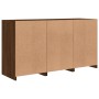 Sideboard with LED lights oak brown 123x37x67 cm by , Sideboards - Ref: Foro24-3209064, Price: 150,32 €, Discount: %