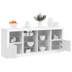 Sideboard mit weißen LED-Leuchten 163x37x67 cm von , Sideboards - Ref: Foro24-3209093, Preis: 186,30 €, Rabatt: %