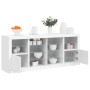 Sideboard mit weißen LED-Leuchten 163x37x67 cm von , Sideboards - Ref: Foro24-3209093, Preis: 181,55 €, Rabatt: %