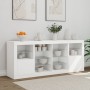 Sideboard mit weißen LED-Leuchten 163x37x67 cm von , Sideboards - Ref: Foro24-3209093, Preis: 181,55 €, Rabatt: %