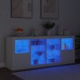 Sideboard mit weißen LED-Leuchten 163x37x67 cm von , Sideboards - Ref: Foro24-3209093, Preis: 181,55 €, Rabatt: %