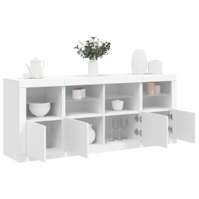 Sideboard mit weißen LED-Leuchten 163x37x67 cm von , Sideboards - Ref: Foro24-3209072, Preis: 200,26 €, Rabatt: %