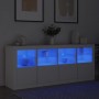 Sideboard mit weißen LED-Leuchten 163x37x67 cm von , Sideboards - Ref: Foro24-3209072, Preis: 200,26 €, Rabatt: %