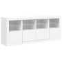 Sideboard mit weißen LED-Leuchten 163x37x67 cm von , Sideboards - Ref: Foro24-3209072, Preis: 200,26 €, Rabatt: %