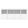 Sideboard with white LED lights 163x37x67 cm by , Sideboards - Ref: Foro24-3209072, Price: 195,91 €, Discount: %