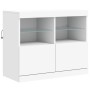 Sideboard mit weißen LED-Leuchten 163x37x67 cm von , Sideboards - Ref: Foro24-3209072, Preis: 200,26 €, Rabatt: %