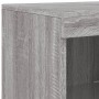 3-Piece Sideboard with LED Light Sonoma Gray Engineered Wood by , Sideboards - Ref: Foro24-3209140, Price: 223,41 €, Discount: %