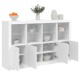 Sideboards mit LED-Beleuchtung, 3 Stück, weißes Holzwerkstoff von , Sideboards - Ref: Foro24-3209114, Preis: 264,29 €, Rabatt: %