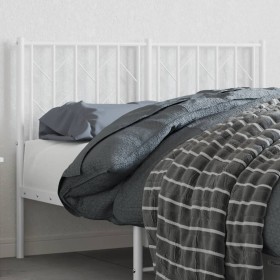 White metal headboard 120 cm by , Headboards and footboards - Ref: Foro24-374517, Price: 31,99 €, Discount: %