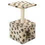 Cat scratching post with sisal post 55 cm beige prints by vidaXL, Cat furniture - Ref: Foro24-170540, Price: 24,37 €, Discoun...