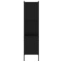 Black engineered wood shelf 72x28x109 cm by , Bookcases and shelves - Ref: Foro24-838883, Price: 61,31 €, Discount: %