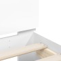 Estructura cama con cabecero madera ingeniería blanco 200x200cm de , Camas y somieres - Ref: Foro24-3207392, Precio: 151,63 €...